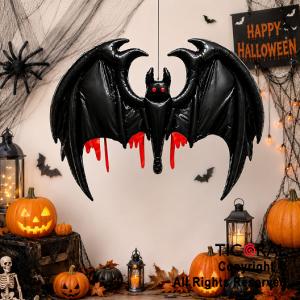 GLOBO METALIZADO HALLOWEEN MURCIELAGO 145 CM (U2504-025)